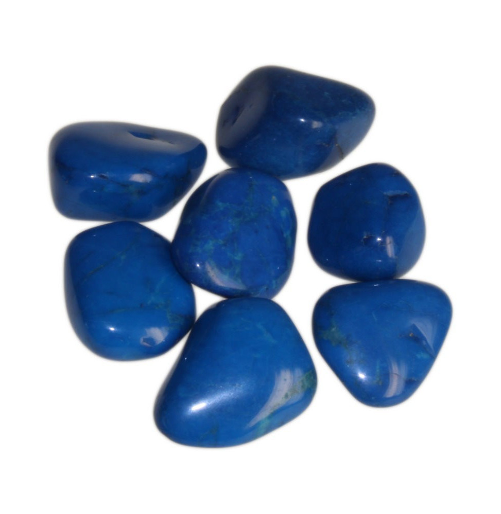 L Tumble Stones - Howlite Azul - 24 unidades