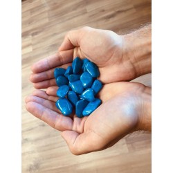 L Tumble Stones - Blue Howlite - 24 unitate