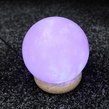 Wysokiej jakości lampa solna USB w kształcie kulki - 8cm (wiele)