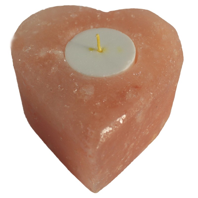 Candle Stand - Heart Medium-HIMALAYAN SALT LAMPS-HOSTENATURA