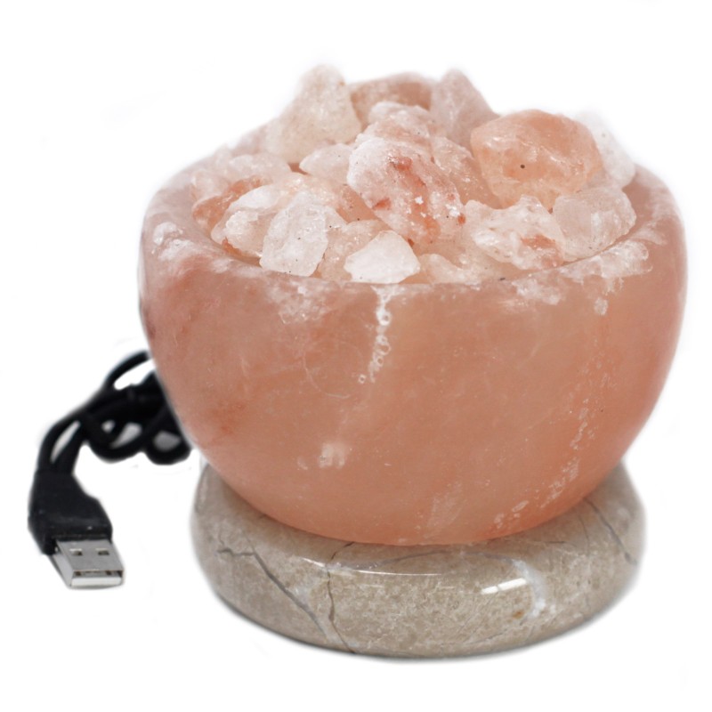 USB Salt Lamp - Fire Bowl-HIMALAYAN SALT LAMPS-HOSTENATURA