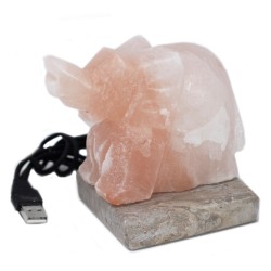 Lampada di sale USB - Elefante