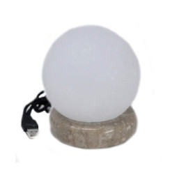 Lámpara de sal blanca USB - 9 cm (multi)
