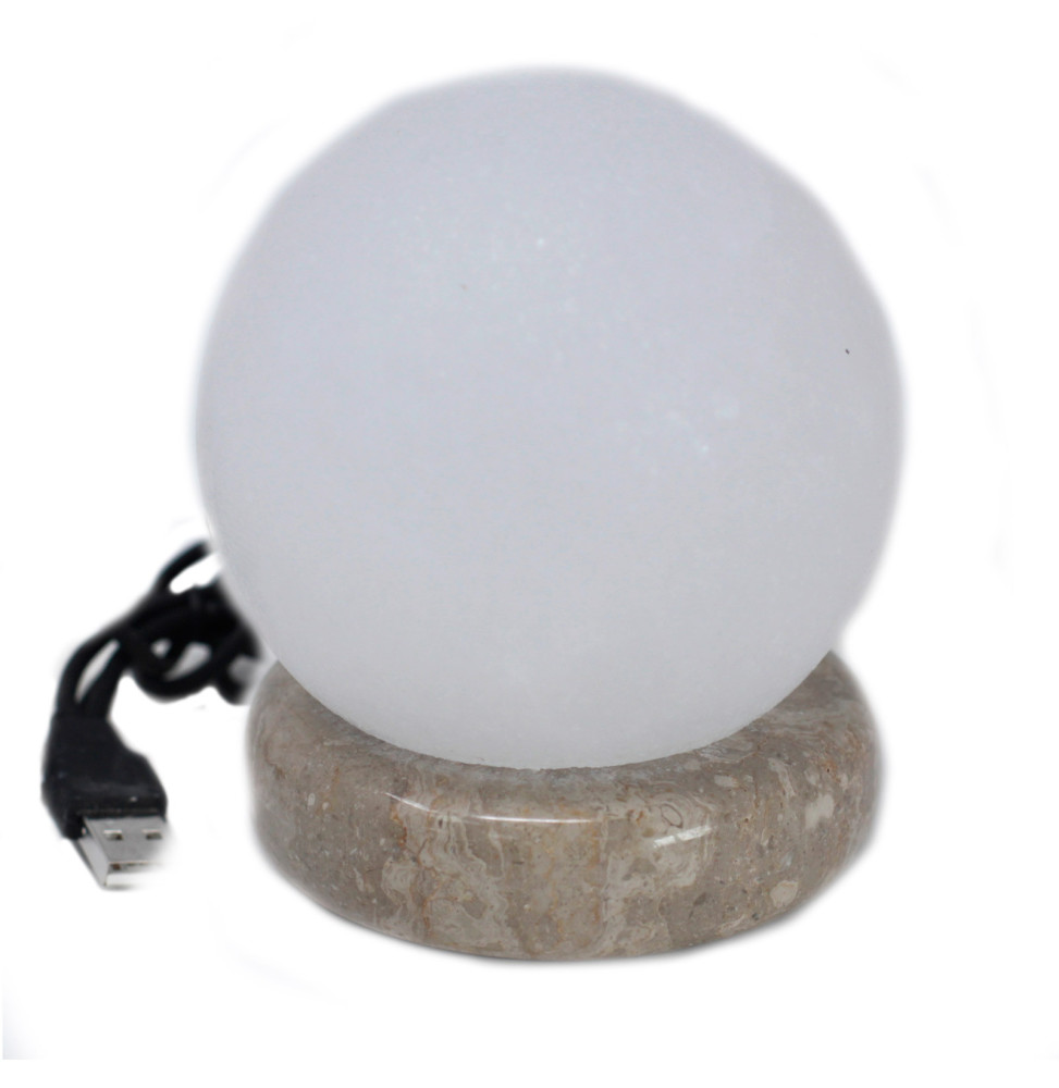 Lámpara de sal blanca USB - 9 cm (multi)