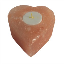 Salt Candle Holder - Small Heart