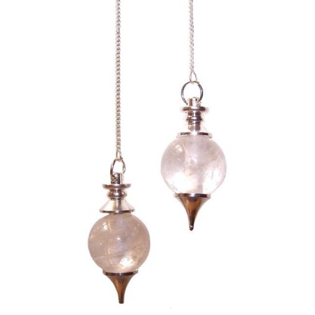 Pendules Sphère - Quartz de roche