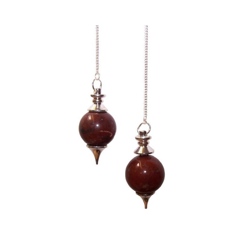 Sphere Pendulums - Xarxa Jasper-PÈNULS ESFERES DE GEMMES-HOSTENATURA