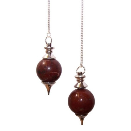 Pendules Sphère - Jaspe Rouge