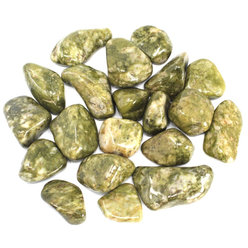 African Gemstone - Snowflake 20 units-AFRICAN TUMBLED GEMSTONES-HOSTENATURA