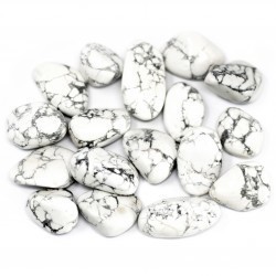 African Gemstone / White Howlite 20 units