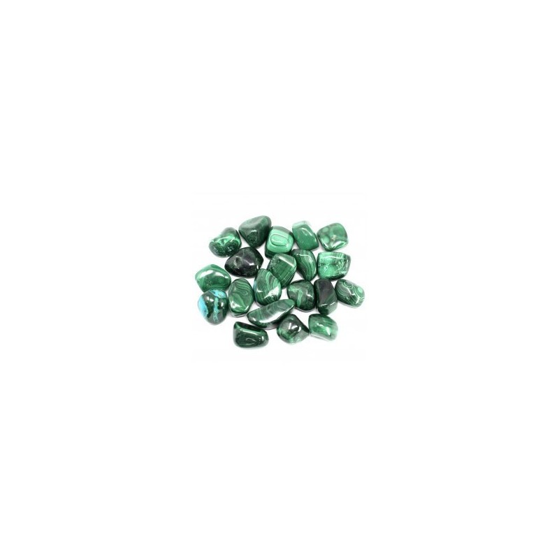 African Malachite Gemstone 20 units-AFRICAN TUMBLED GEMSTONES-HOSTENATURA