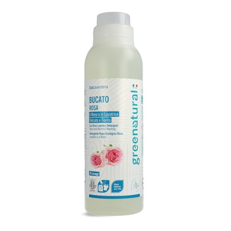 DETEREGENTE ROPA A MANO Y LAVADORA ROSA 1 LT ECOLOGICO GREENNATURAL