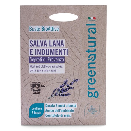 BIOACTIVE SCENTED BAG AGAINST MOTHS WOOL AND LAVENDER ORGANIC CLOTHING GREENNATURAL