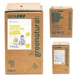 DETERGENTE PAVIMENTI IGIENIZZANTE TIMO 5KG ECOLOGICO BUSTA IN BOX GREENNATURAL