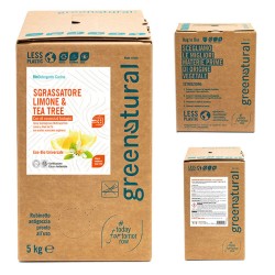 DETERGENTE SGRASSANTE LIMONE E TEA TREE 5KG BUSTA ECOLOGICA IN SCATOLA VERDE NATURALE