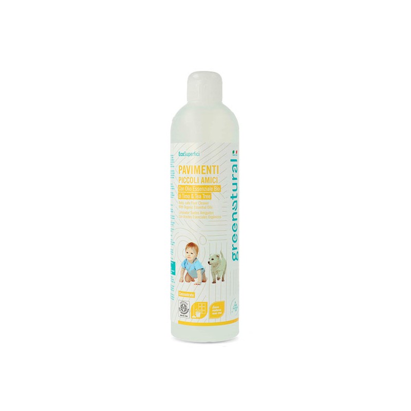 DETERGENTE IGIENICO PER PAVIMENTI E SUPERFICI DURE 500 ML ECOLOGICO GREENNATURAL-PULIZIA ECOLOGICA-HOSTENATURA