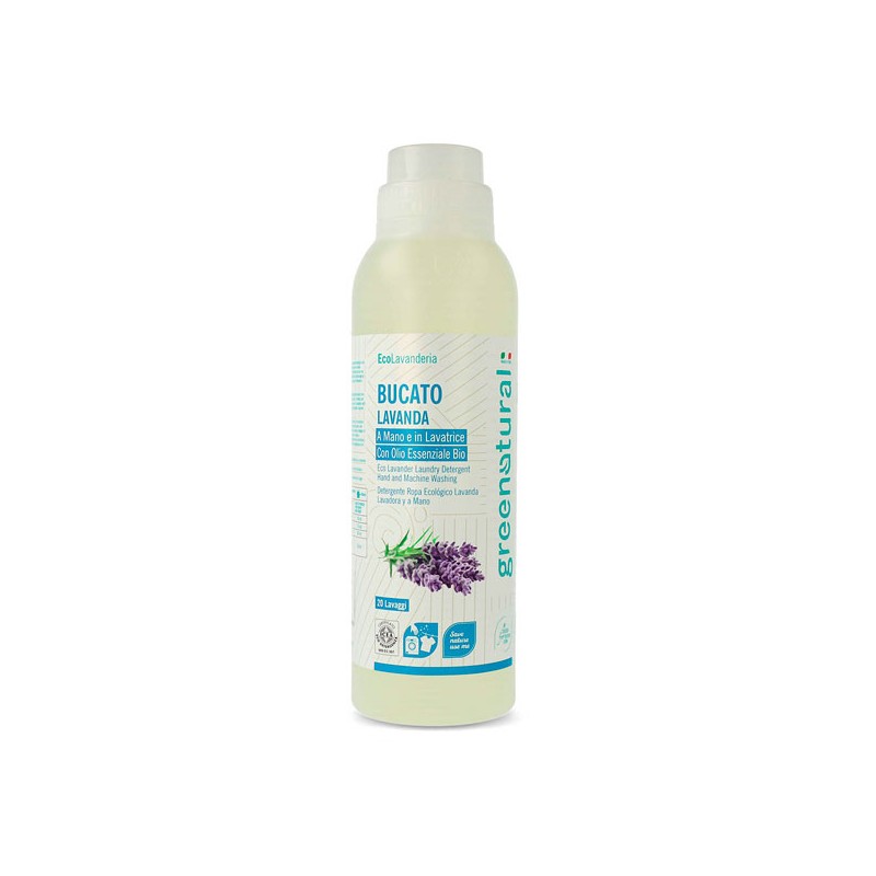 LAVENDER LAUNDRY DETERGENT WASHING MACHINE AND HAND 1 LITER ECO-FRIENDLY GREENNATURAL-ECOLOGICAL CLEANING-HOSTENATURA