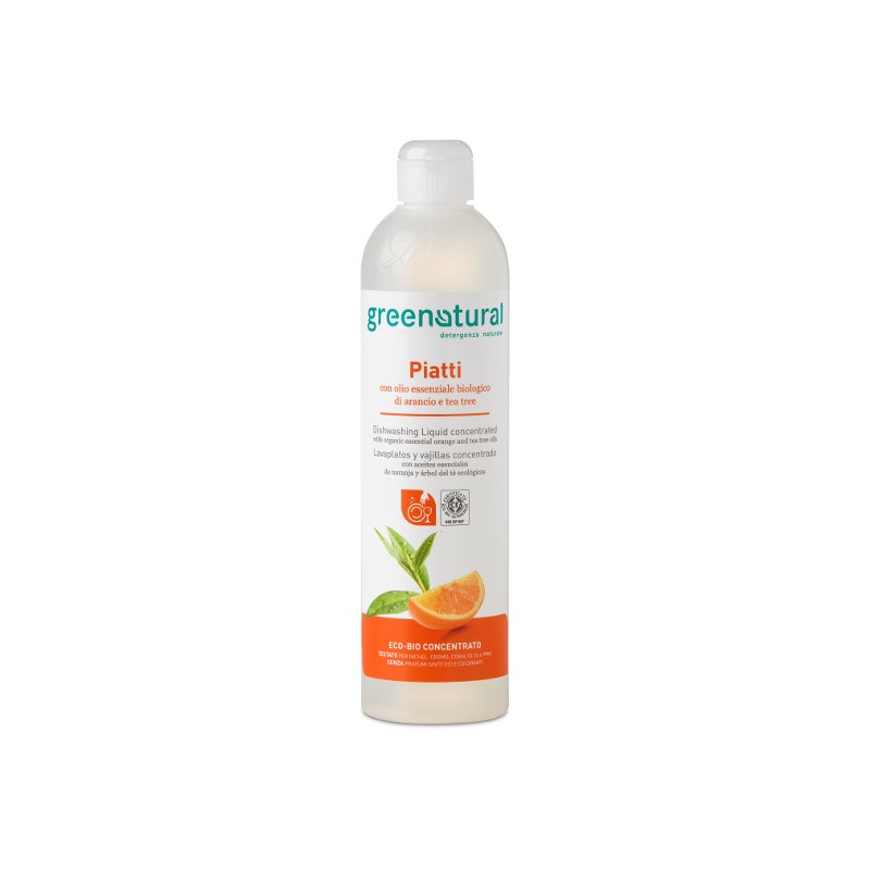 DETERXENTE PARA MANS E PLATOS 500 ML ECOLÓXICO GREENNATURAL-LIMPEZA ECOLÓXICA-HOSTENATURA