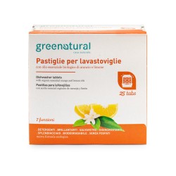 GREENTABS 25 buc. GREENNATURAL PARMELE ECOLOGICE PENTRU SPĂLAT VASE