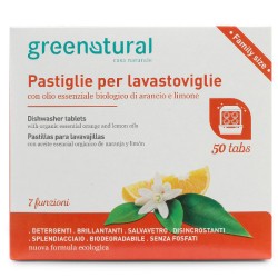 GREENTABS 50 pcs ALMOFADAS ECOLÓGICAS PARA MÁQUINA DE LAVAR LOUÇA GREENNATURAL