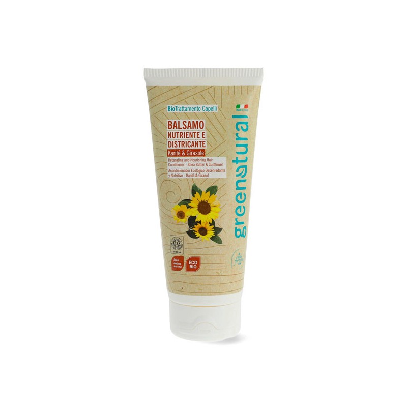 APRÈS-SHAMPOING CHEVEUX TOURNESOL ET KARITÉ 200ML BIO GREENNATURA-CONDITIONNEUR-HOSTENATURA