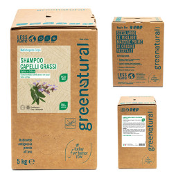 CHAMPU ANTICASPA Salvia y Ortiga ecobio BAG IN BOX 5 kg ECOLOGICO GREENNATURAL