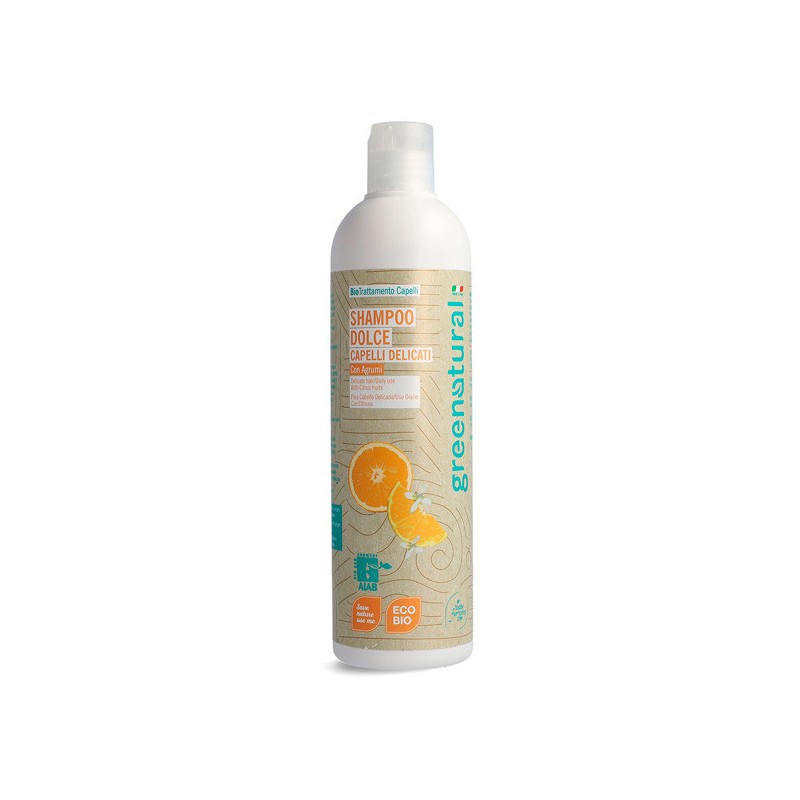 CHAMPÚ DOCE PARA CABELLO DELICADO 400 ml ECOLÓXICO GREENNATURAL-CHAMPÚS NATURAIS-HOSTENATURA