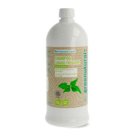 CHAMPU LAVADOS FRECUENTES DE LINO Y ORTIGA 1 LITRO ECOLOGICO GREENATURAL