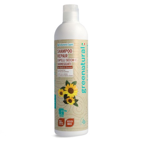 CHAMPU REPAIR REPARADOR PARA CABELLOS DAÑADOS 400 ml ECOLOGICO GREENATURAL