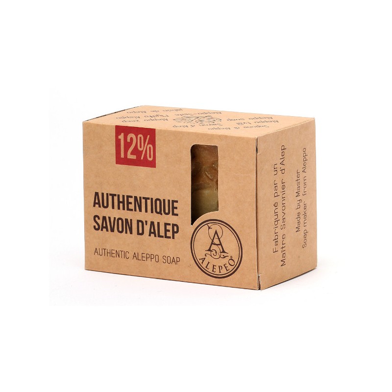 ALEPPO SOAP 12% ORGANIC BIO 200 GR-NATURAL SHAMPOOS-HOSTENATURA