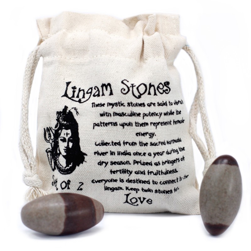 Two Inch Lingam - 2 Stones-SHIVA LINGAM STONES-HOSTENATURA