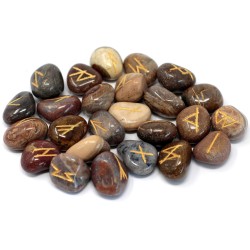 Indian Luxury Jasper Rune Set