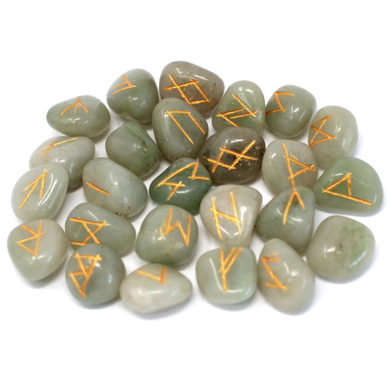 Aventurine berdea indiar runes multzoa-INDIAKO ERRUNA-HOSTENATURA