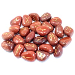 Indian Rune Set Red Jasper