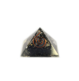 Pq. Orgonita Pirámide 25mm Gemchips y Cobre