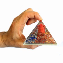 Lrg Orgonite Piramide 70mm - Ganesh