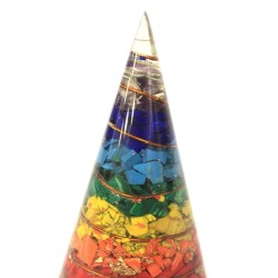 Cone Orgonite - 80mm - Multichip