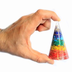 Cone Orgonite - 80mm - Multichip