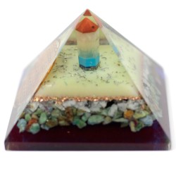 Lrg Organite Pyramid 70cm - Simbol al florii vieții