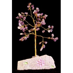 Amethyst - 80 Stein Indischer Baum Edelsteine