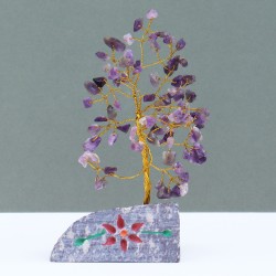 Amethyst - 80 Stein Indischer Baum Edelsteine