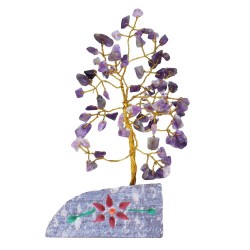 Amethyst - 80 Stein Indischer Baum Edelsteine