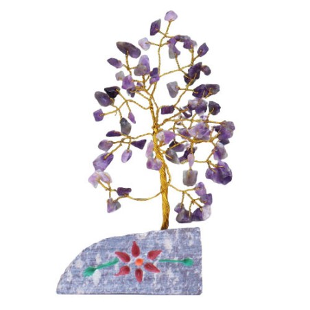Amatista- 80 Stone Arbol Indio de Gemas