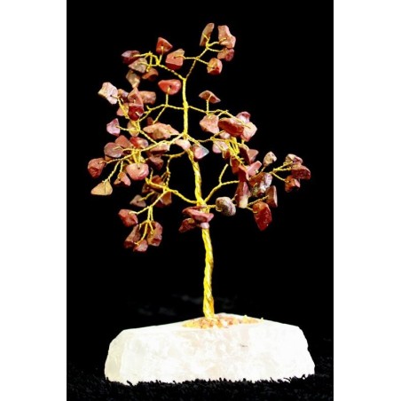 Diaspro rosso - Albero di gemme indiane da 80 pietre