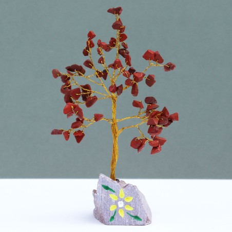 Jaspe Rojo - 80 Stone Arbol Indio de Gemas
