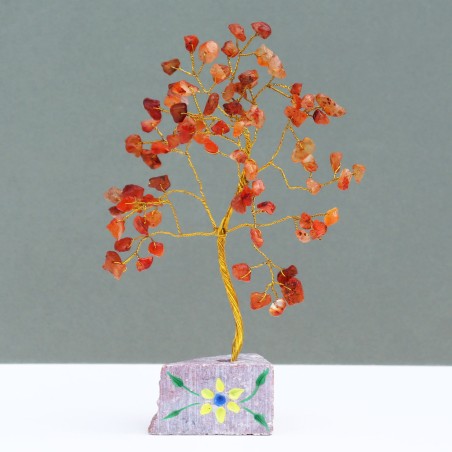 Carnelia- 80 Stone Arbol Indio de Gemas