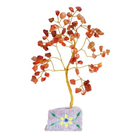 Carnelia- 80 Stone Arbol Indio de Gemas