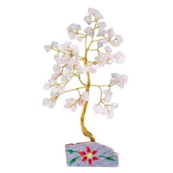 Quartz rose - 80 pierres gemmes d’arbre indien