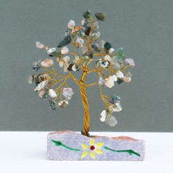 Green Agate - 80 Stone Indian Gem Tree