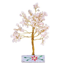 Quartz rose - 160 pierres gemmes d’arbre indien